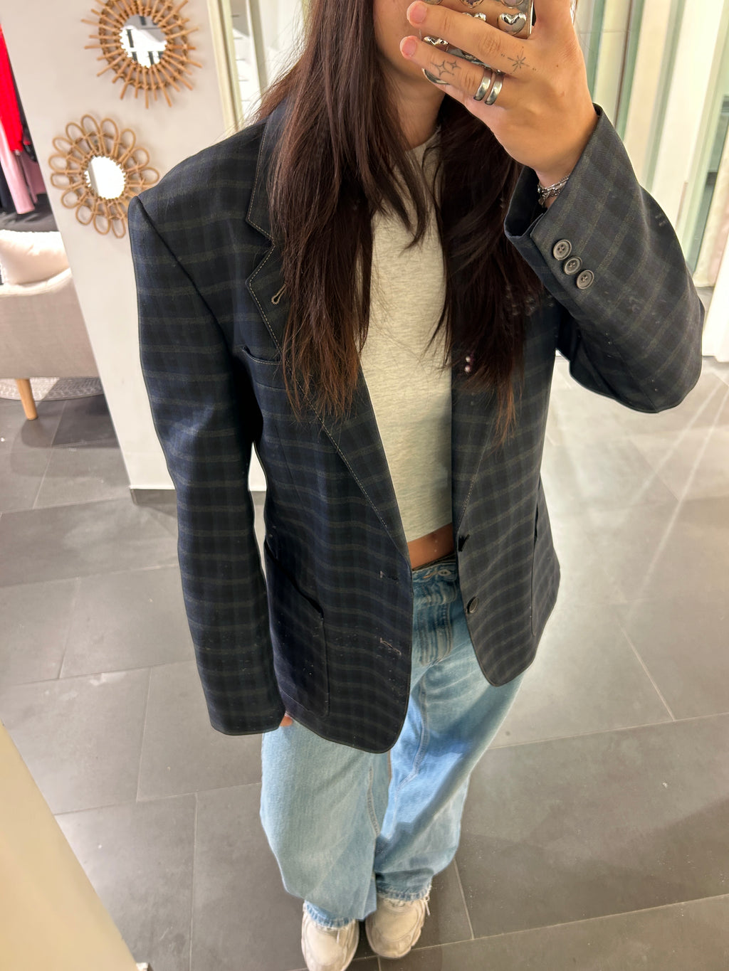 Vintage Blazer Geruit