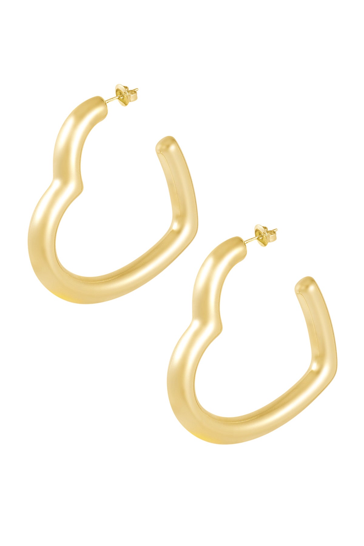 Big Open Heart Earrings