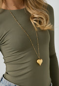 Long Heart Necklace