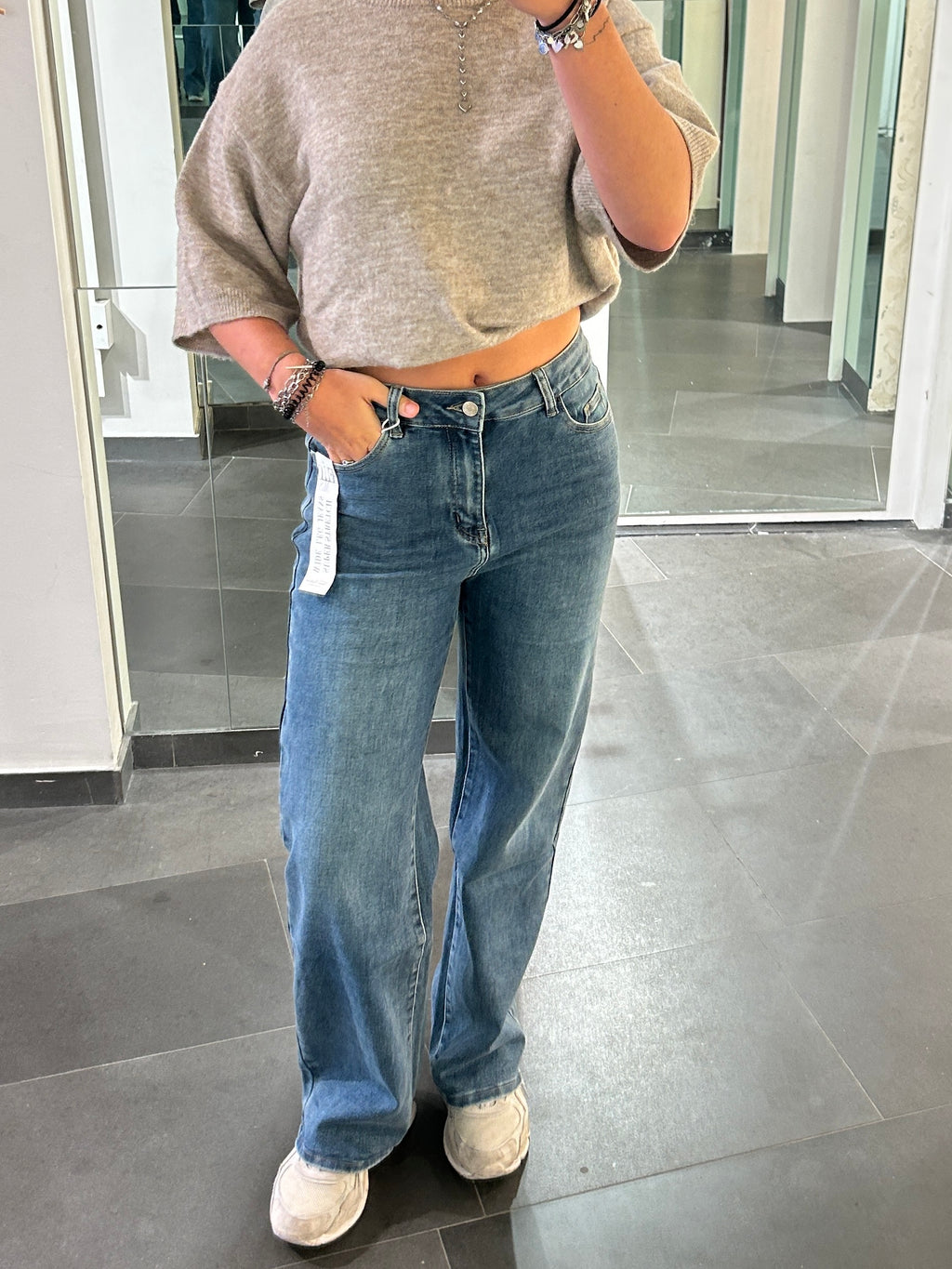 Wide Leg Jeans  Blue