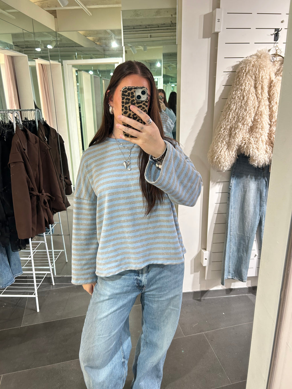 Longsleeve Striped Shirt Blue/Grey