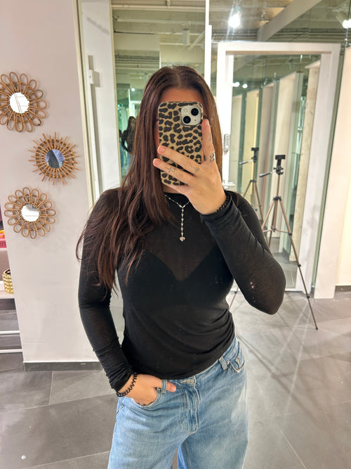 Cashmere Top Black