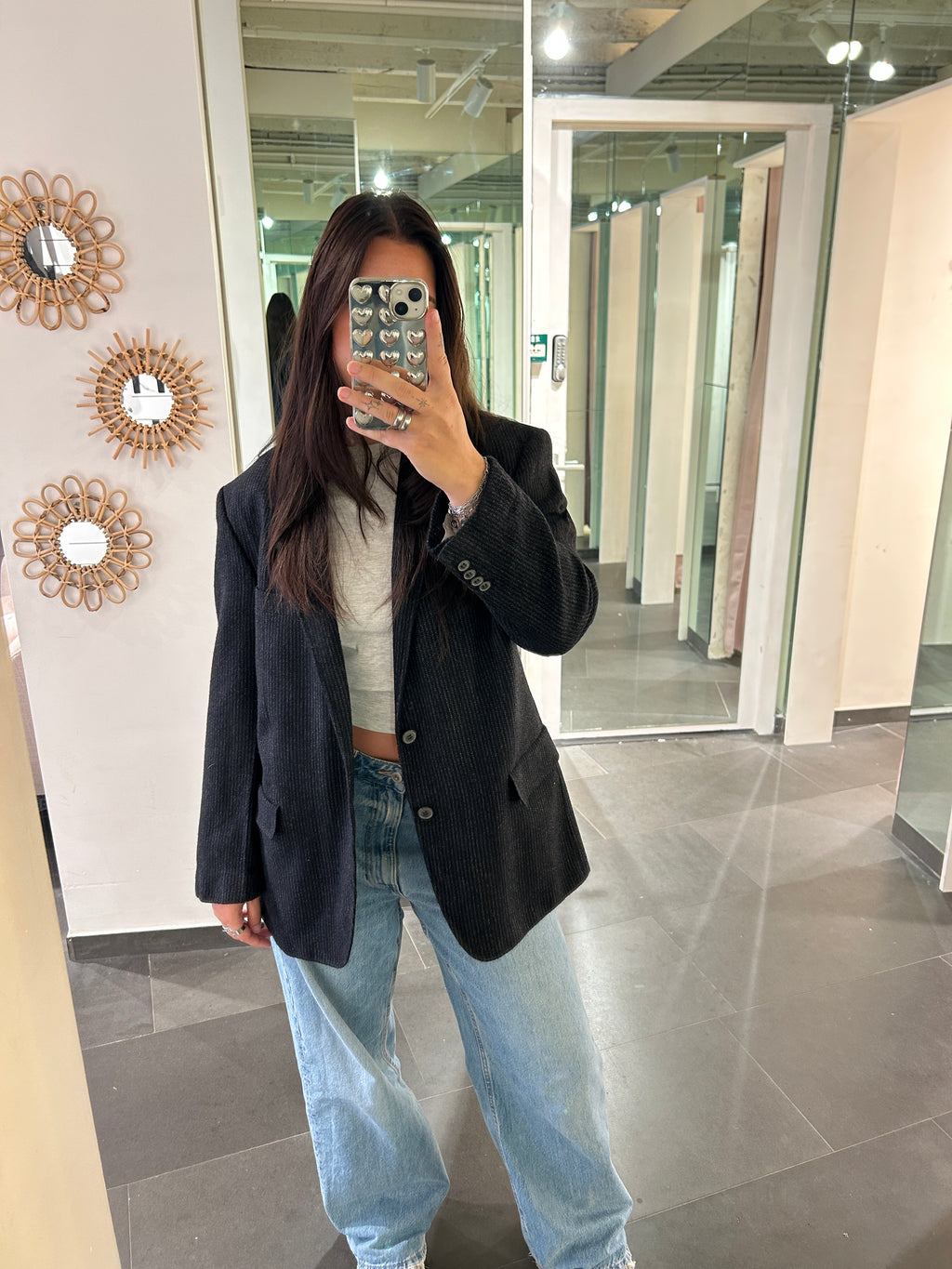 Vintage Blazer Black/Grey