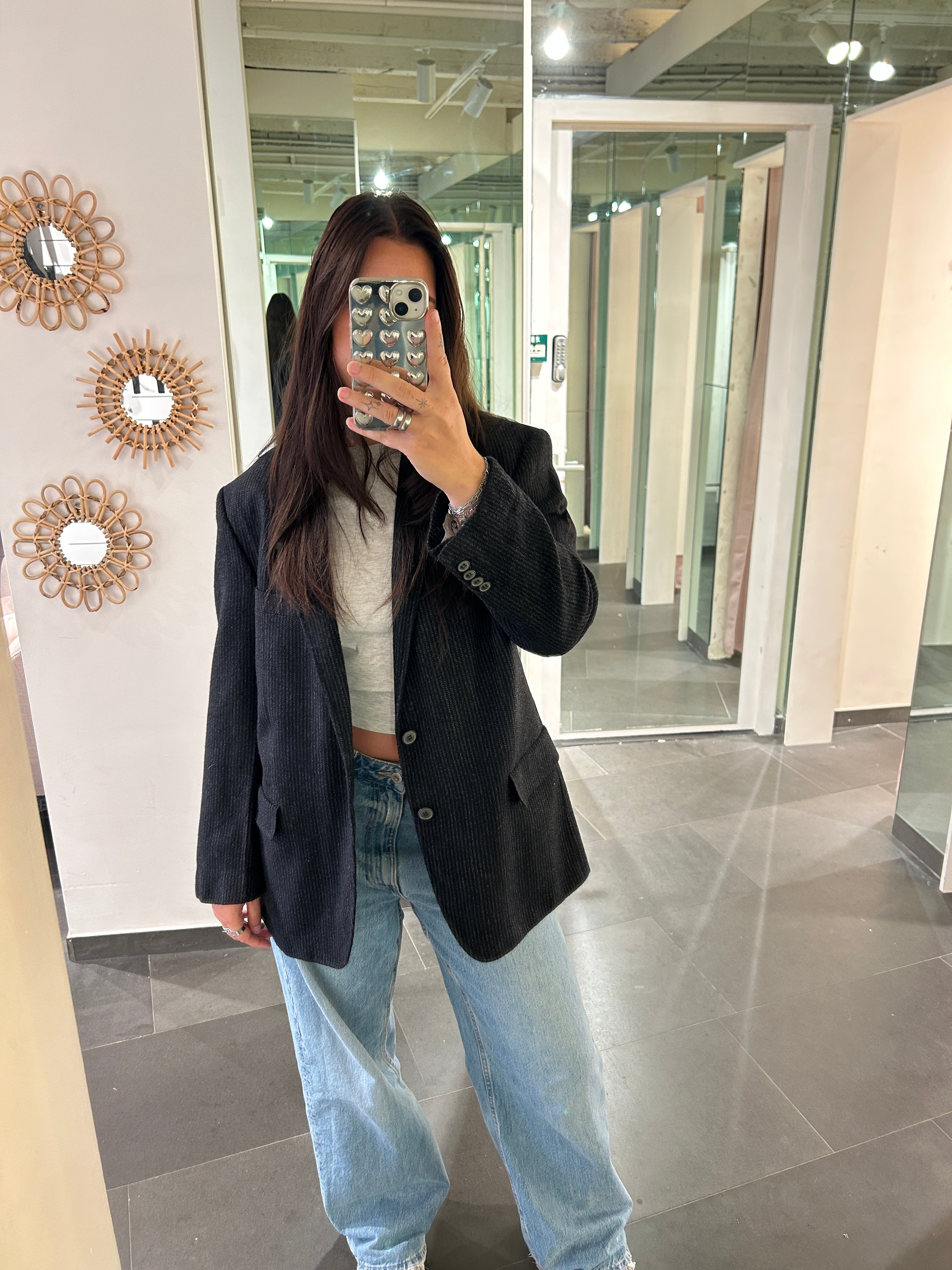 Vintage Blazer Black/Grey