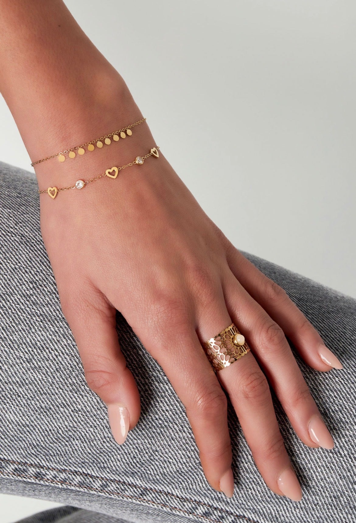 Heart and Diamond Bracelet