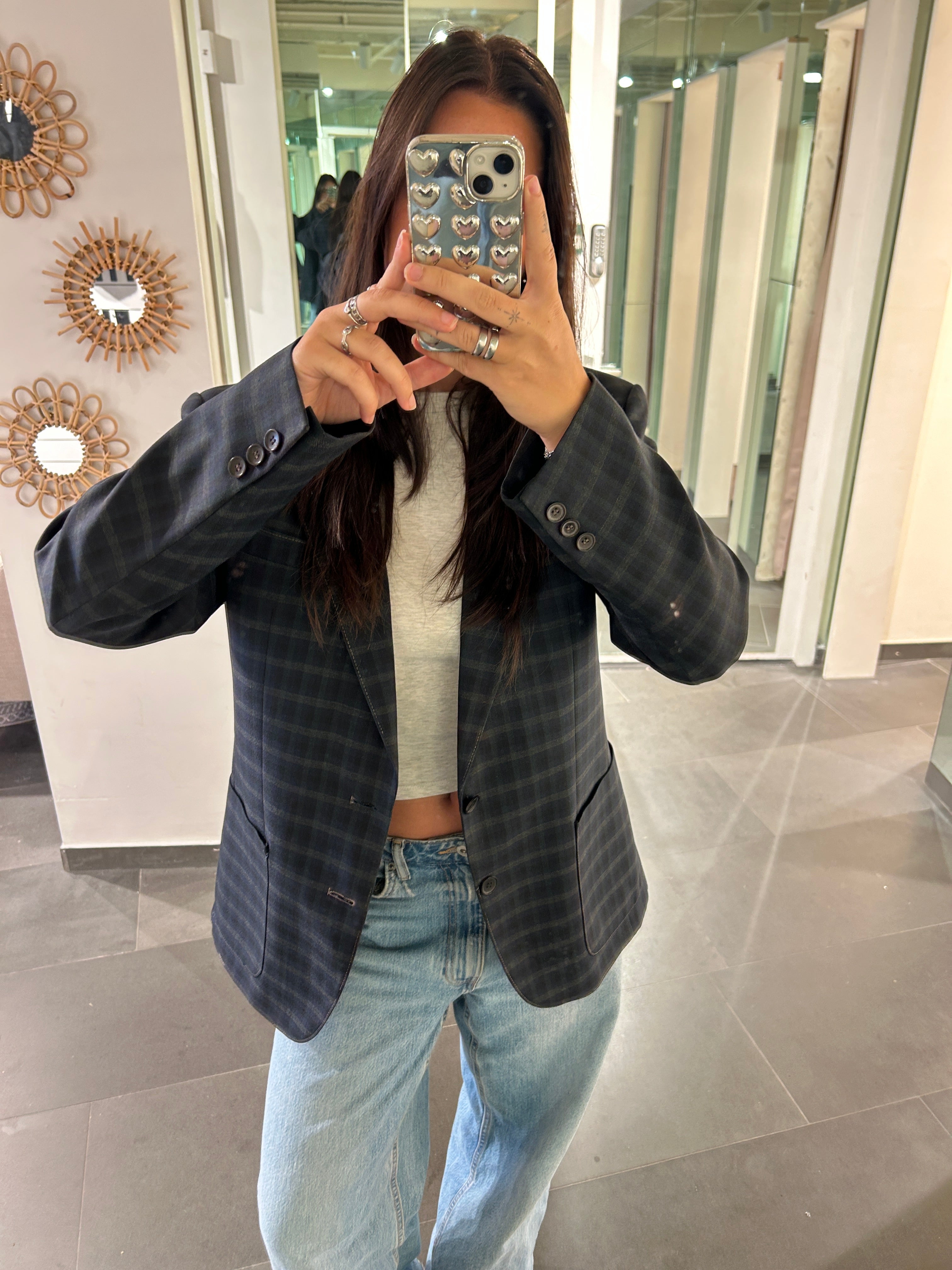 Vintage Blazer Geruit