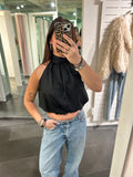 Balloon Bow Top Black