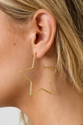 Star Hoop Earrings