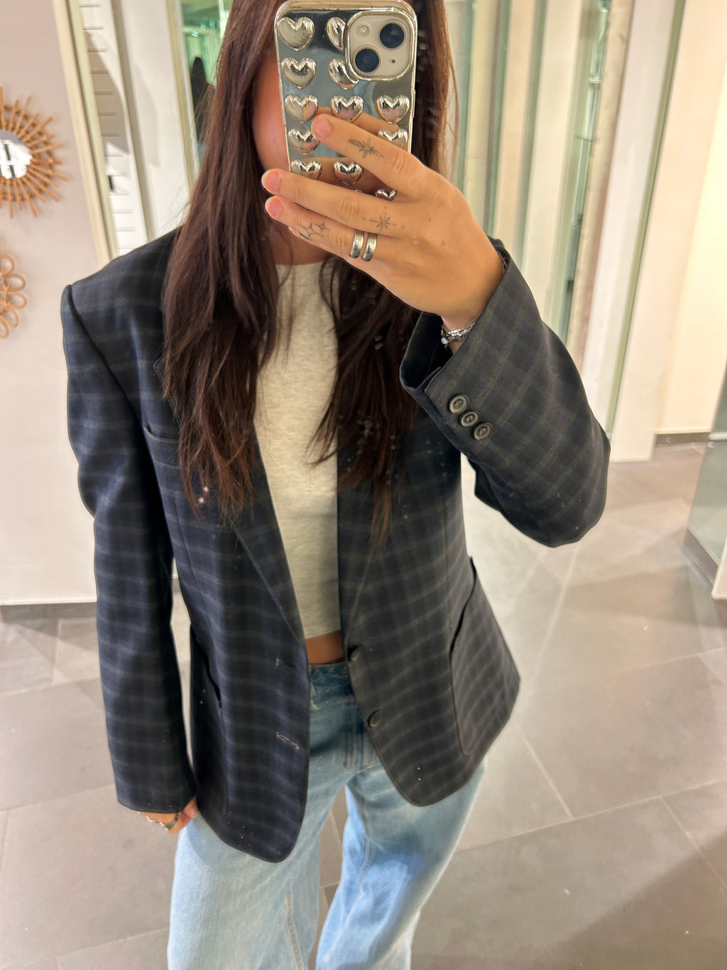 Vintage Blazer Geruit