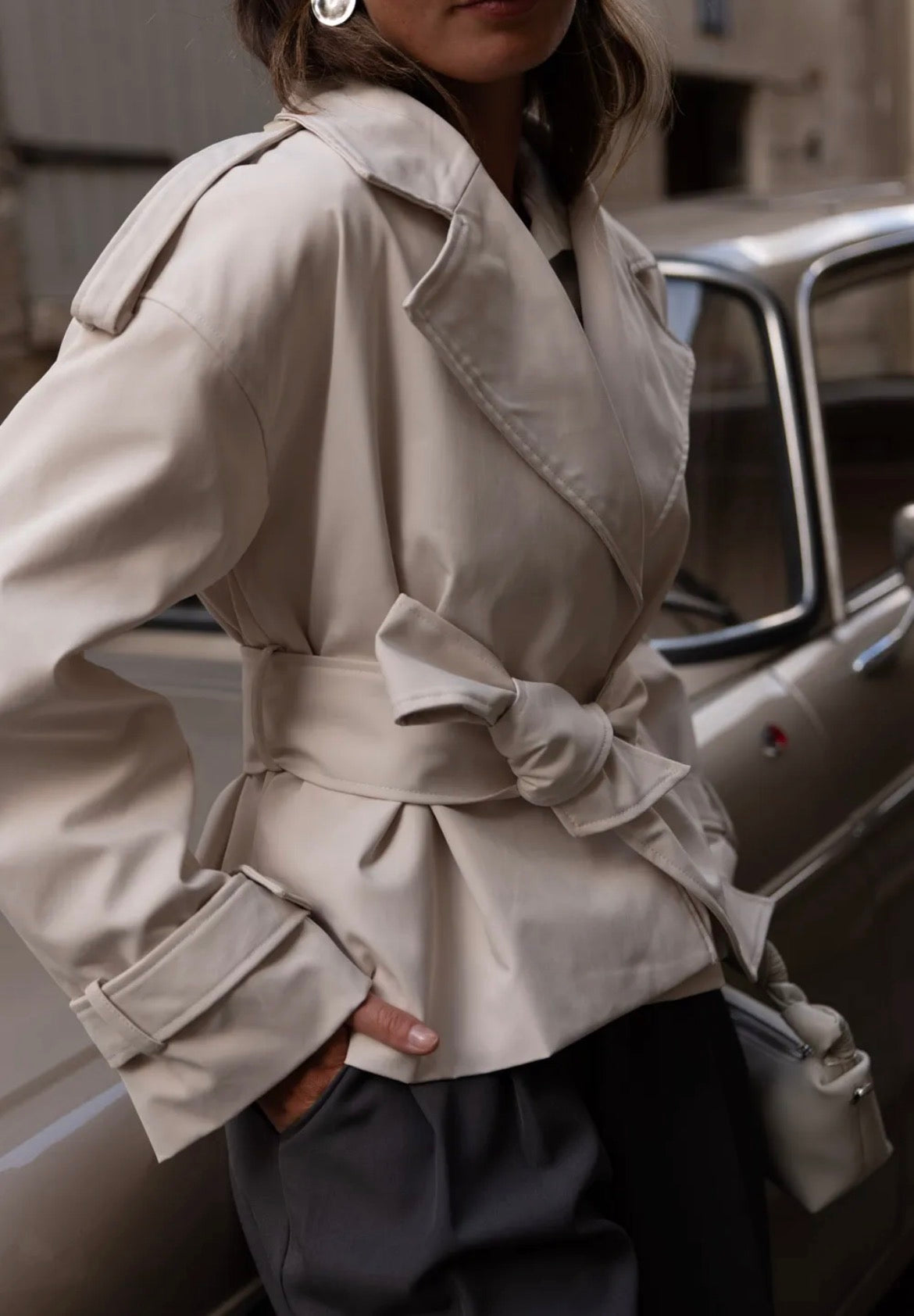Trenchcoat Short Beige