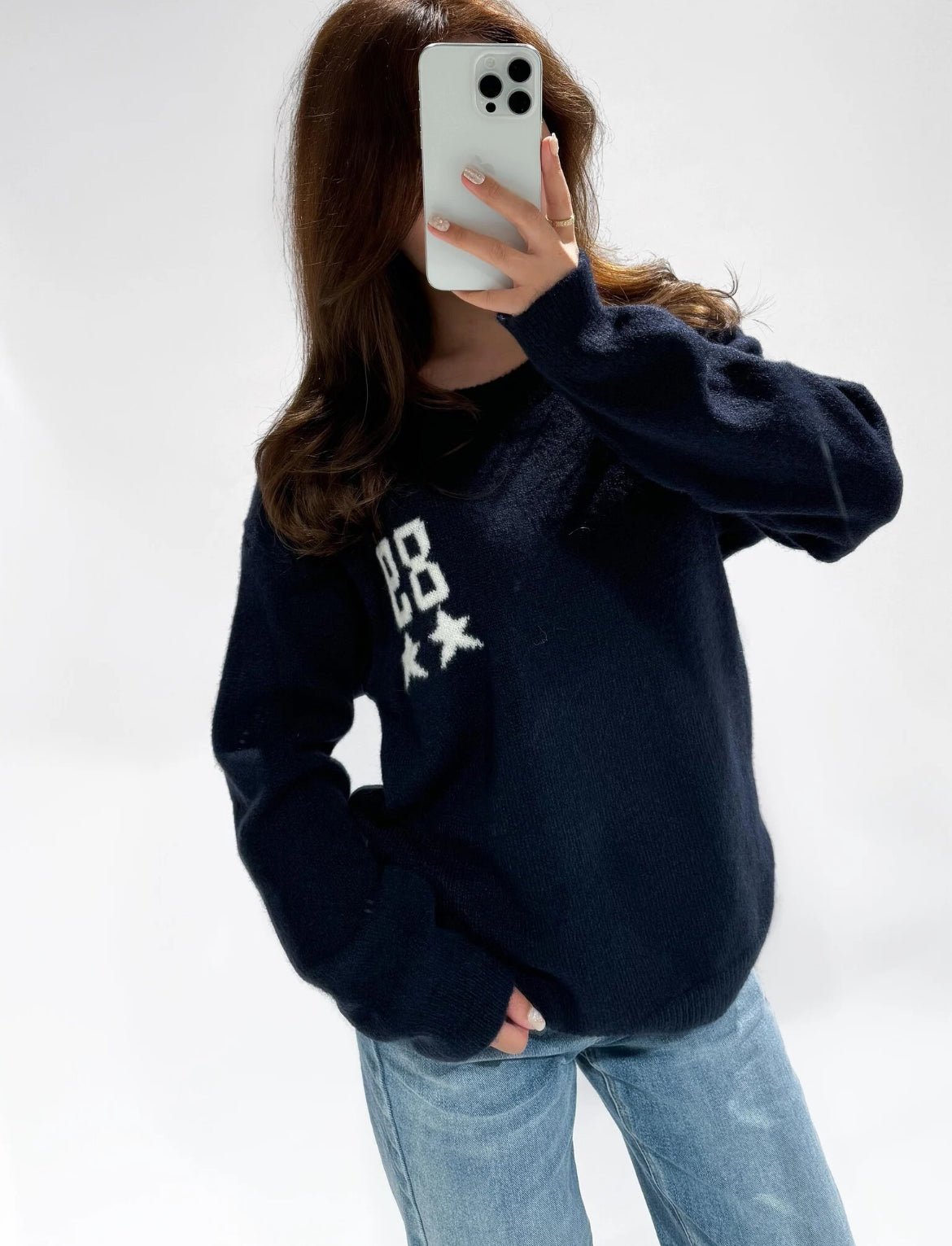 89 Star Sweater Navy - My Favourites