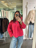 Longsleeve Striped Shirt Red/Pink