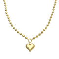 Ball Statement Heart Necklace