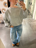 One Shoulder Sweater Grey