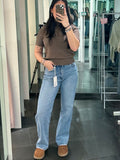 Wide Leg High Waist Jeans