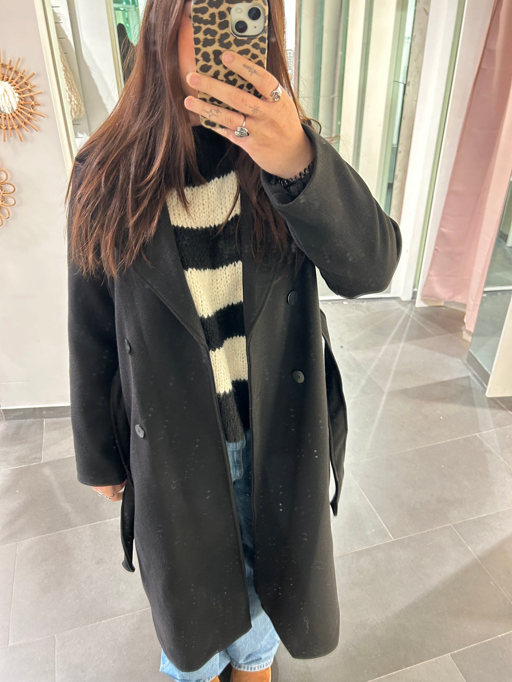 Long Trenchcoat Black