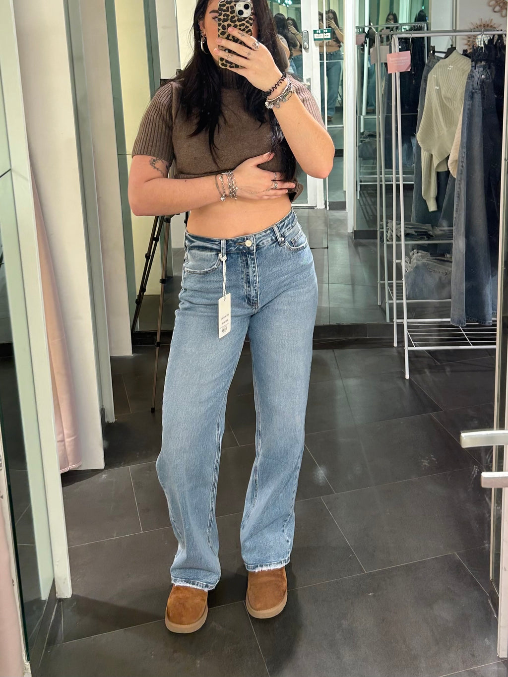 Wide Leg High Waist Jeans
