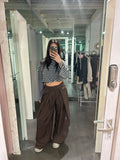 Mavie Wide Leg Pants Brown