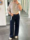 Wide Leg Jeans Dark Blue