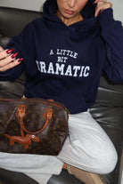 A Little Dramatic Hoodie Navy - My Favourites