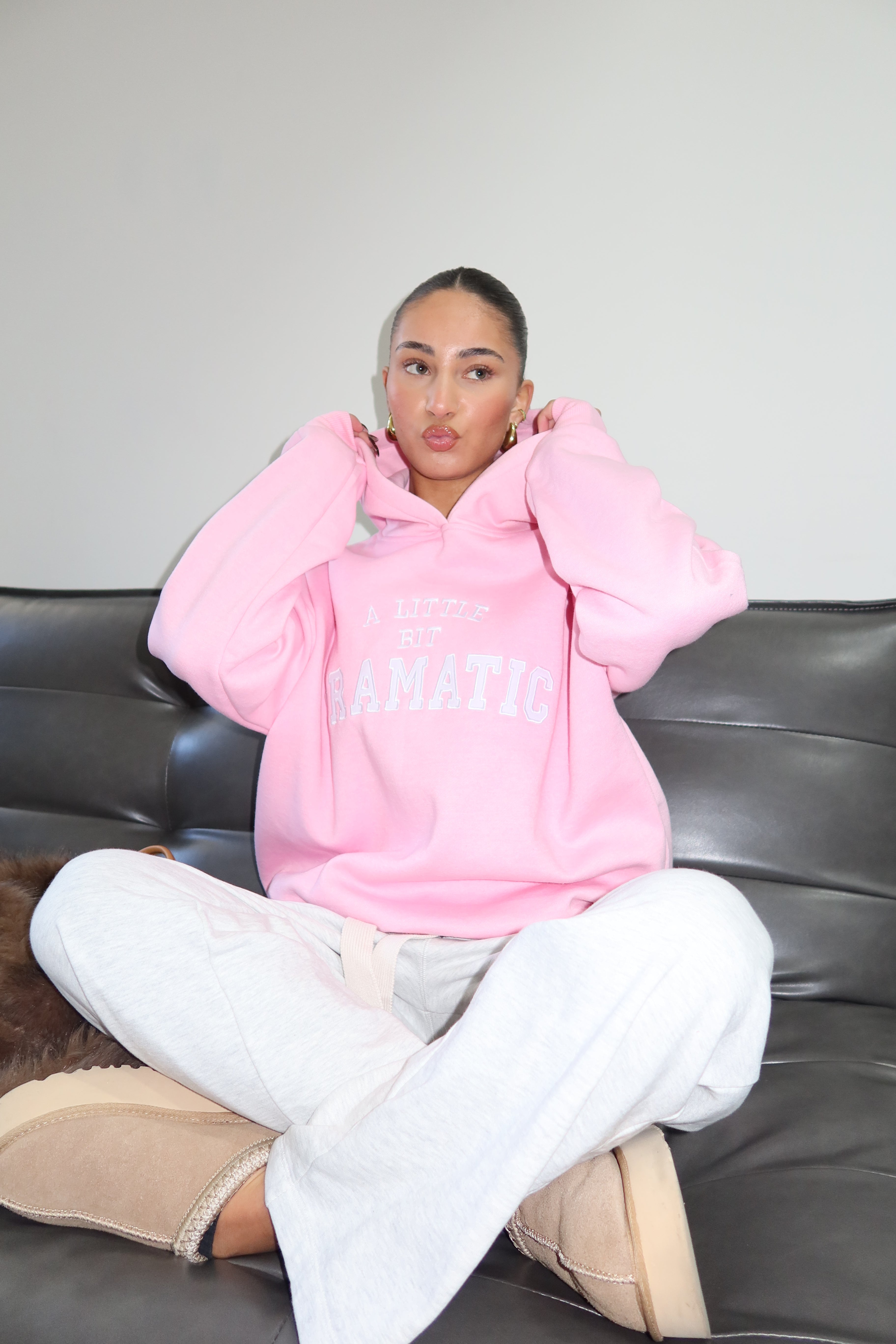 A Little Dramatic Hoodie Soft Pink - My Favourites