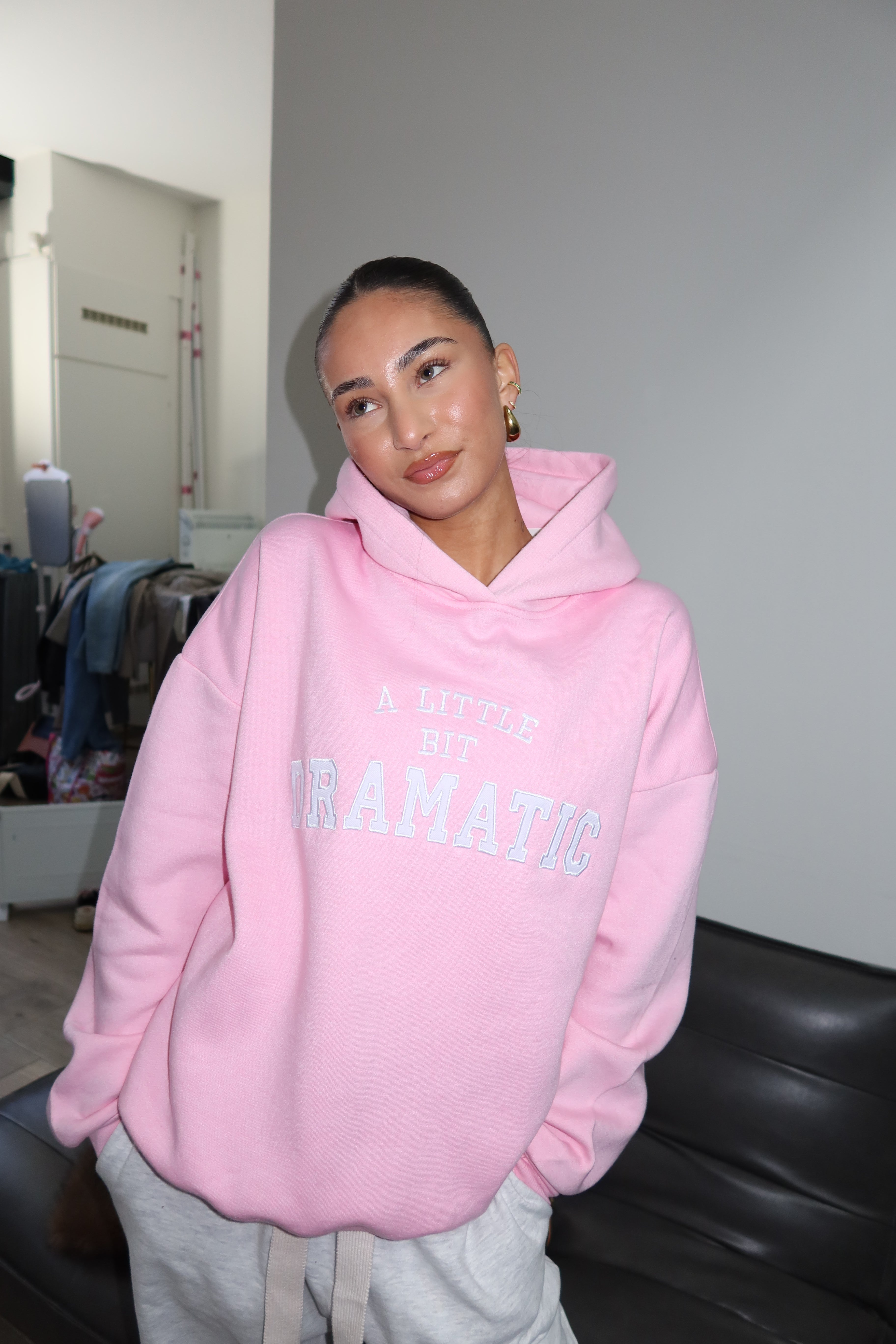 A Little Dramatic Hoodie Soft Pink - My Favourites