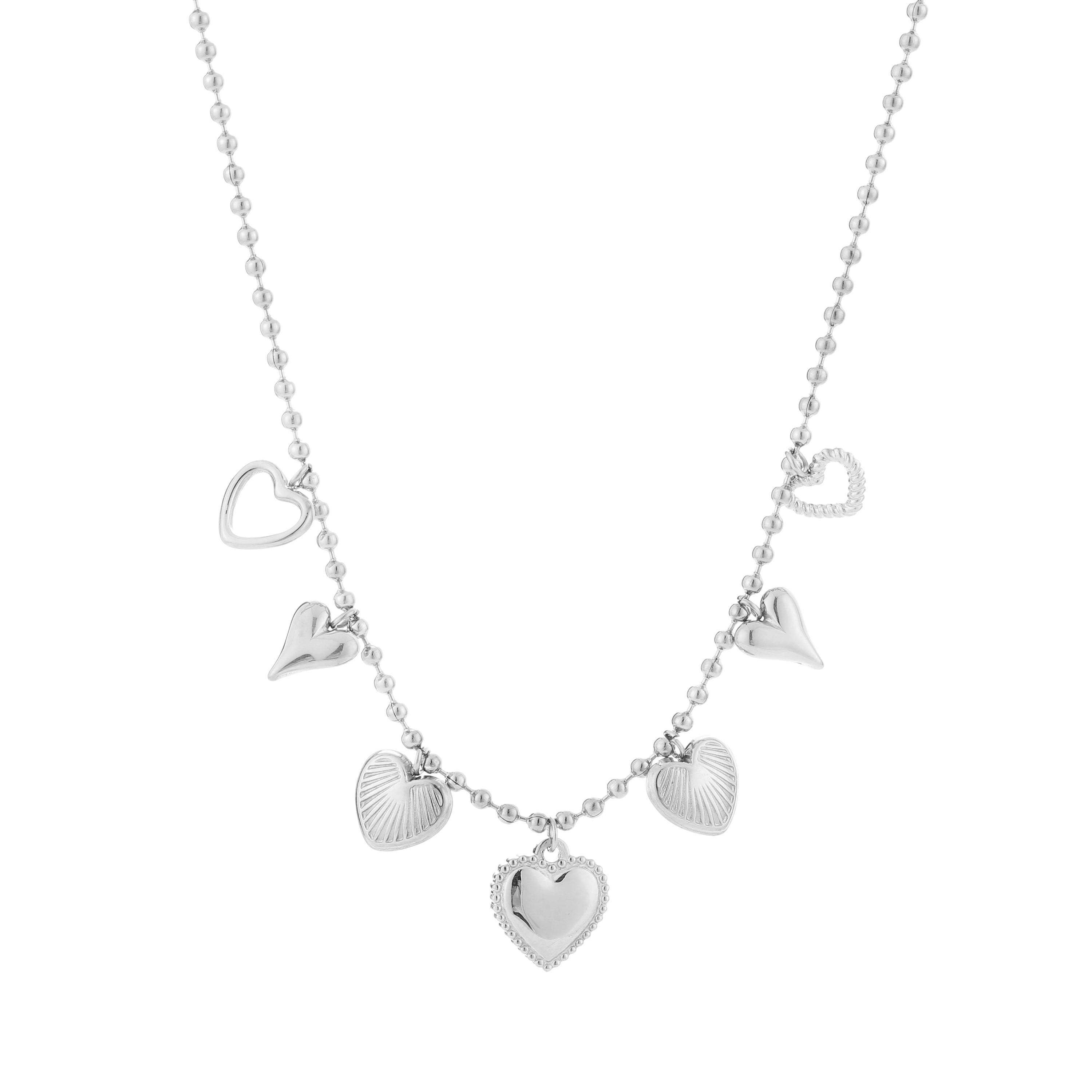 Amira Heart Charms Necklace - My Favourites