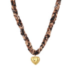 Bandana Leopard Heart Necklace - My Favourites