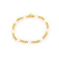 Beads Bracelet Gold/White - My Favourites