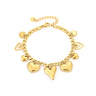 Big Cute Heart Charm Bracelet - My Favourites