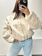 Bomber Jacket Beige - 