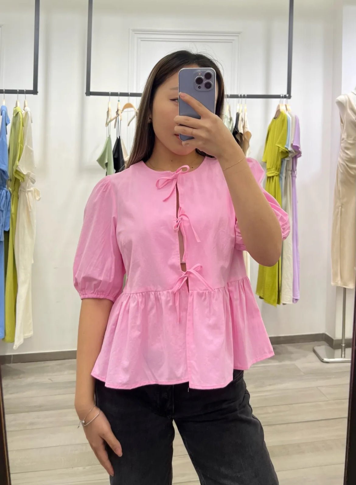 BOW BLOUSE PINK - My Favourites