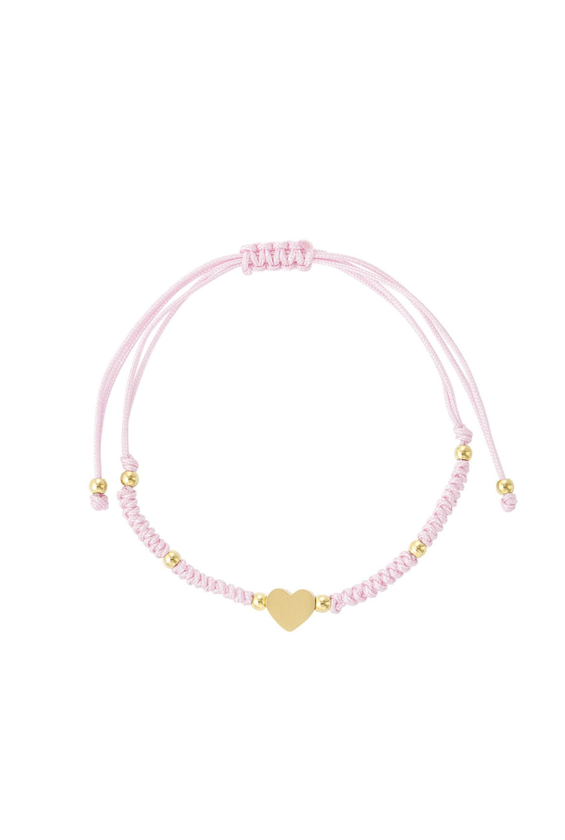 Braided bracelet with heart -