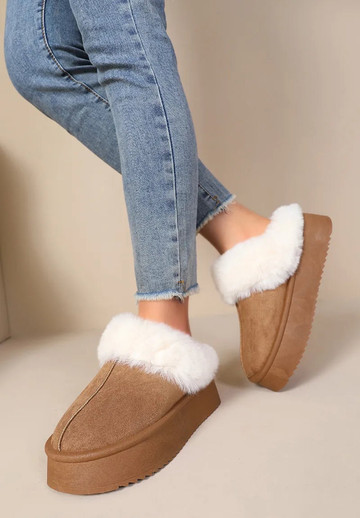 Comfy Boots Slides Camel - My Favourites