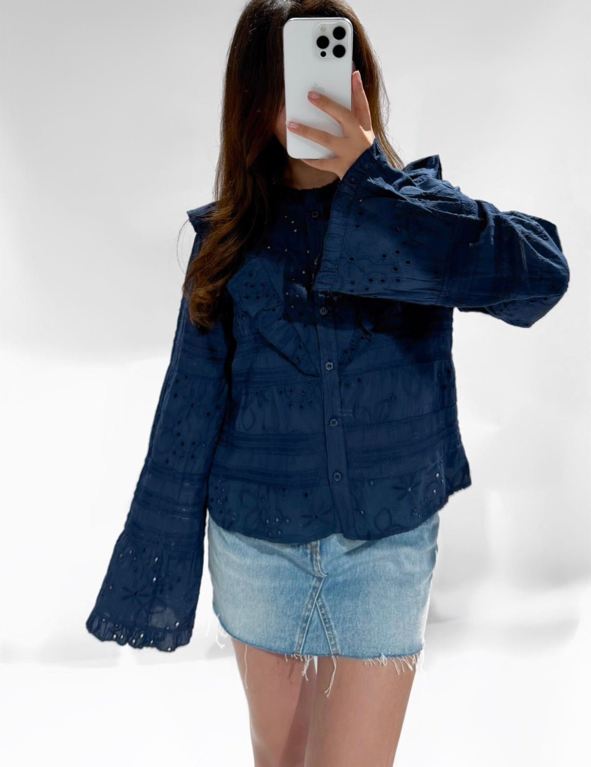 Daisy Blouse Navy - My Favourites