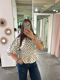 Dot Blouse White - My Favourites