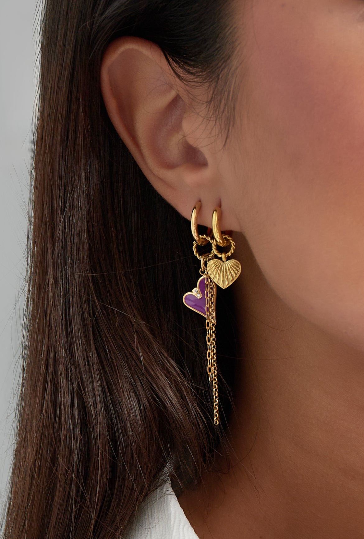 Earrings best thing heart - 