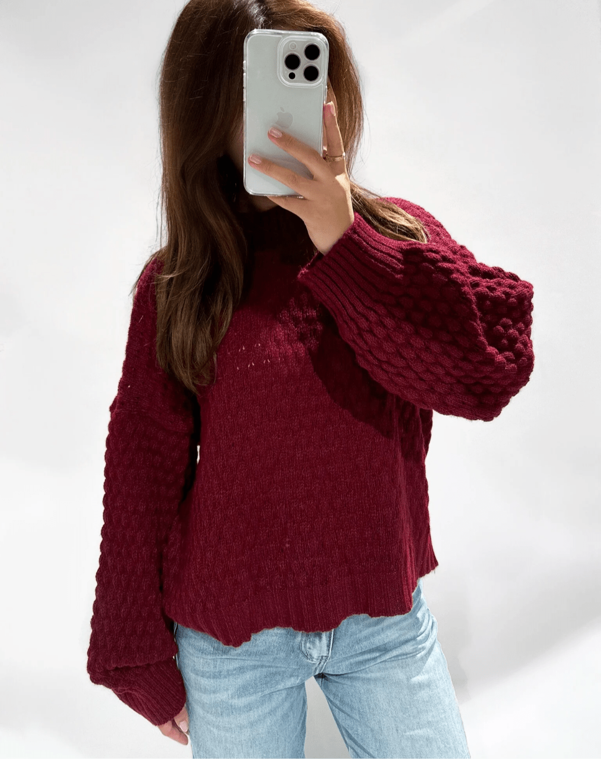 Eloise Sweater Burgundy - My Favourites