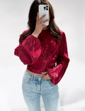 Emma Blouse Burgundy - My Favourites