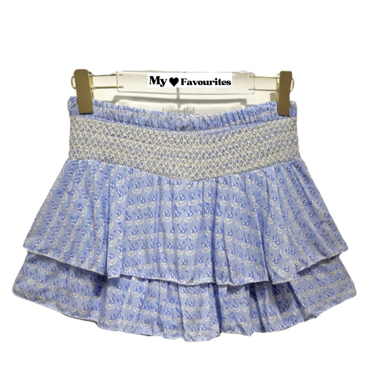 Flower skort light blue - My Favourites