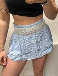 Flower skort light blue - My Favourites