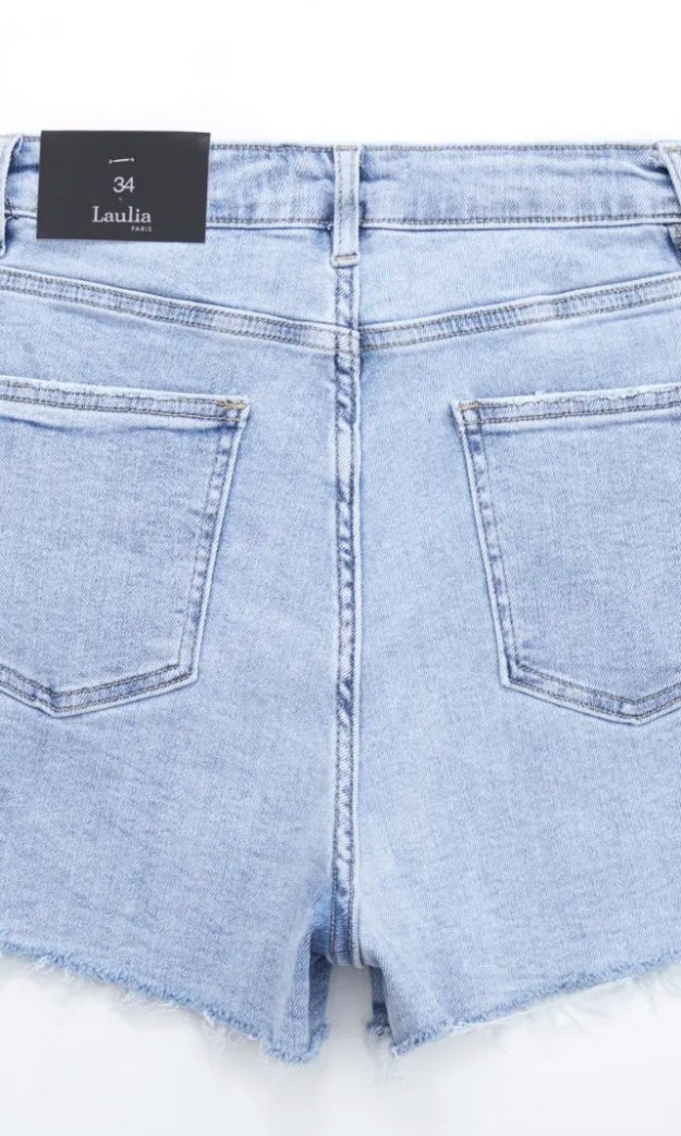 Fold Over Jeans Skort - 