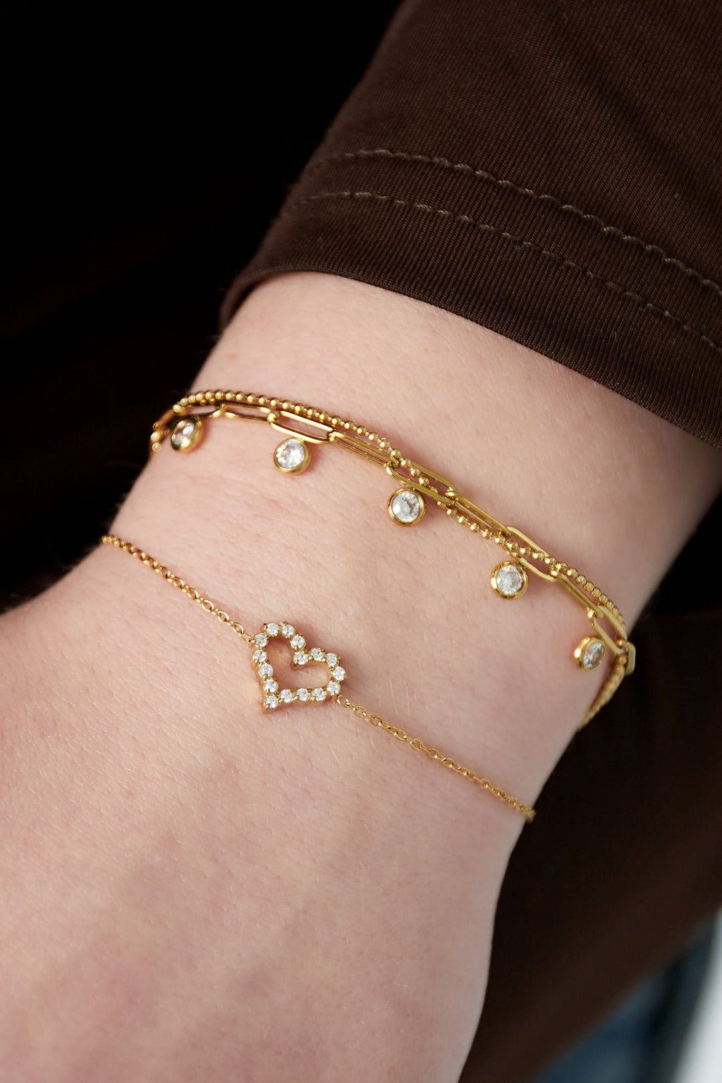 Glitter Heart Bracelet - My Favourites