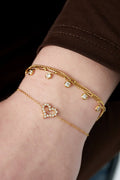 Glitter Heart Bracelet - My Favourites