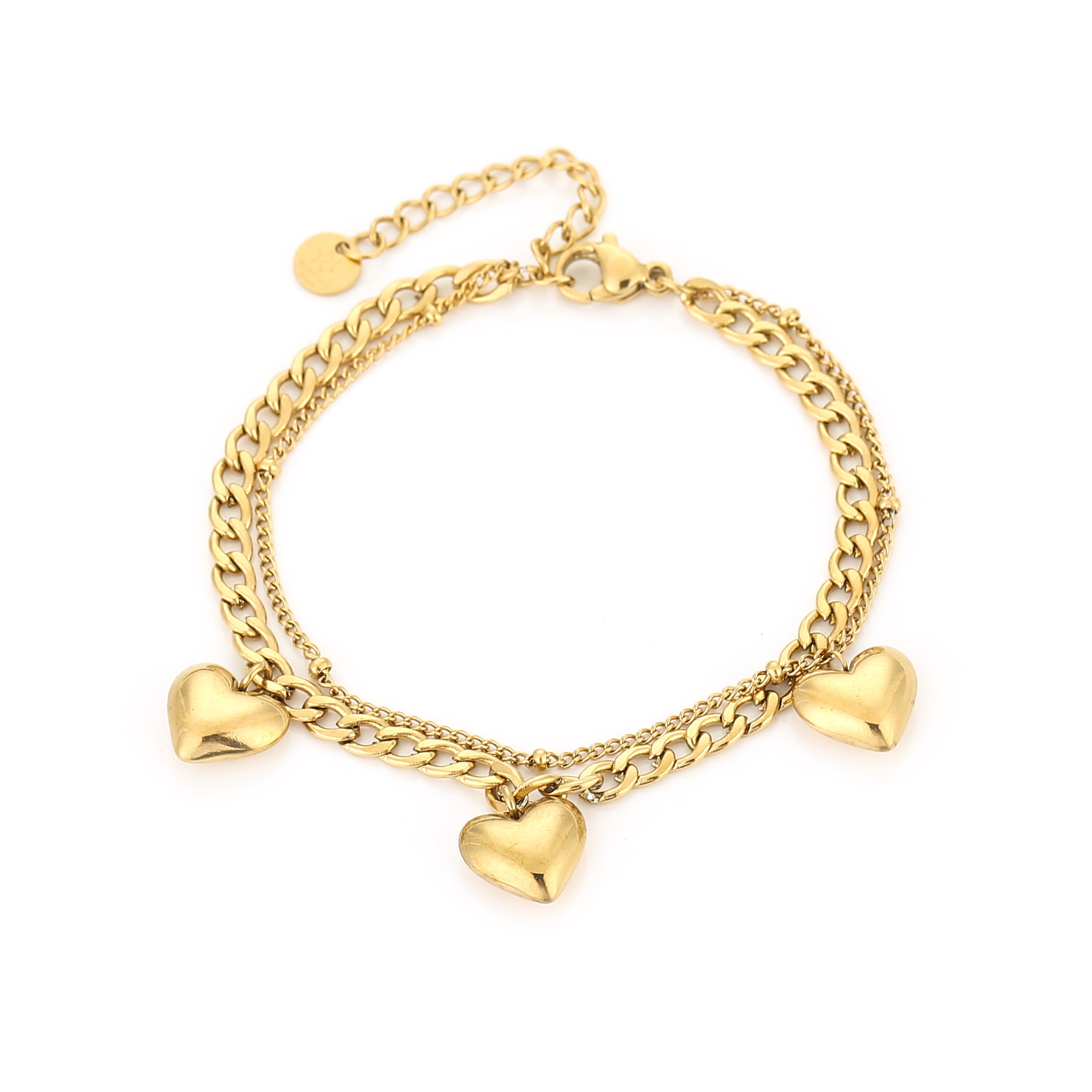 Heart Chain Bracelet - My Favourites