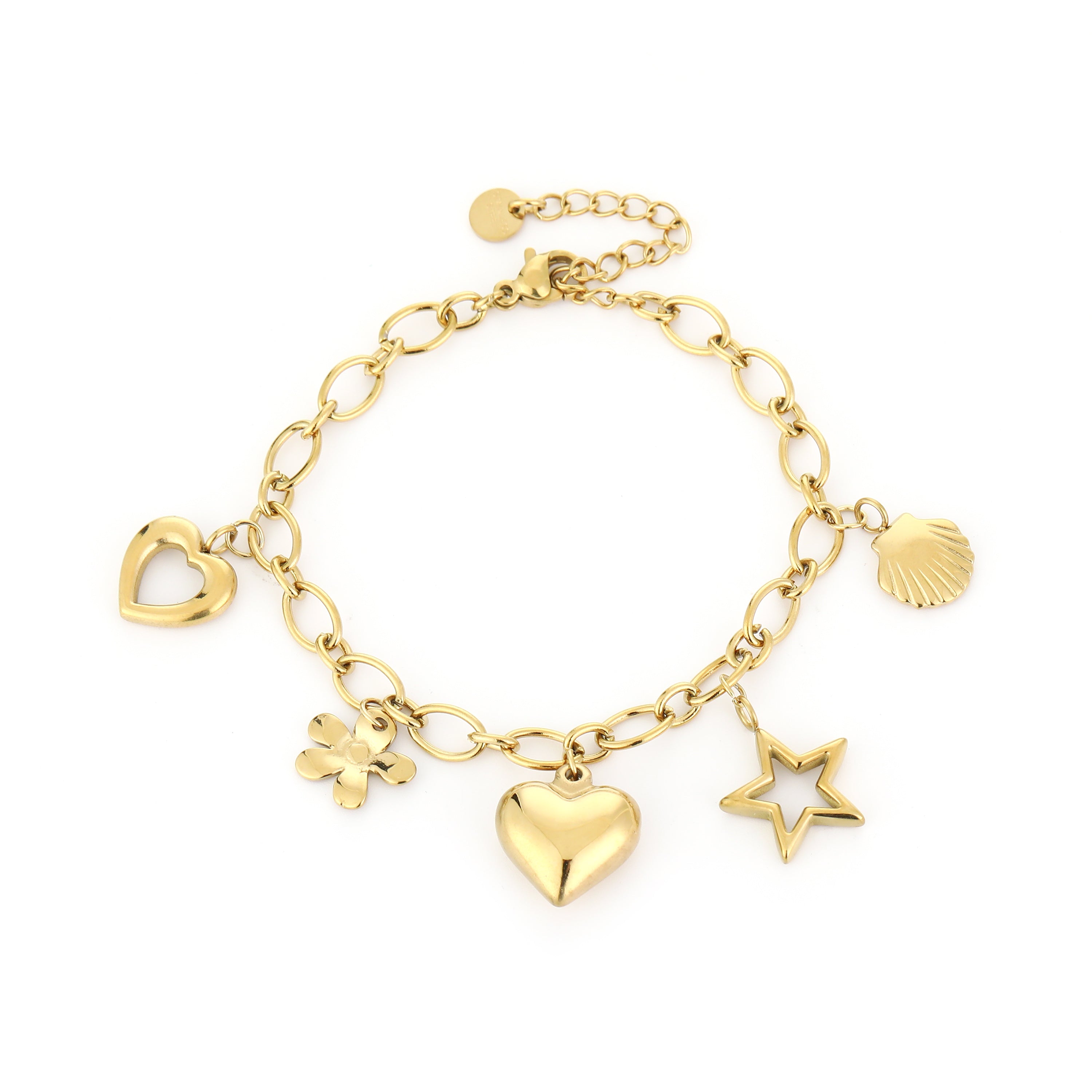 Heart Charm Bracelet - My Favourites