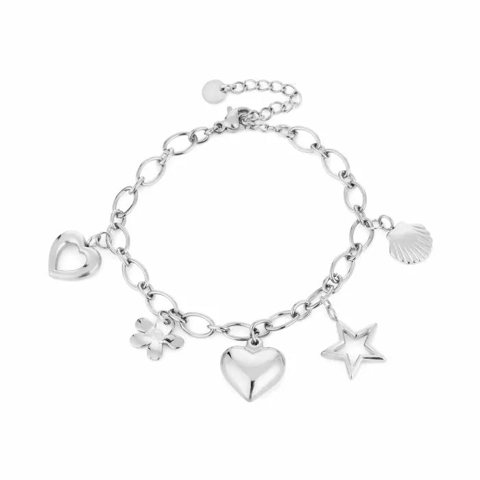 Heart Charm Bracelet - My Favourites