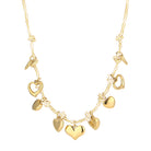 Heart Charms Cord Necklace - My Favourites