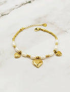 Heart White Charm Bracelet - My Favourites