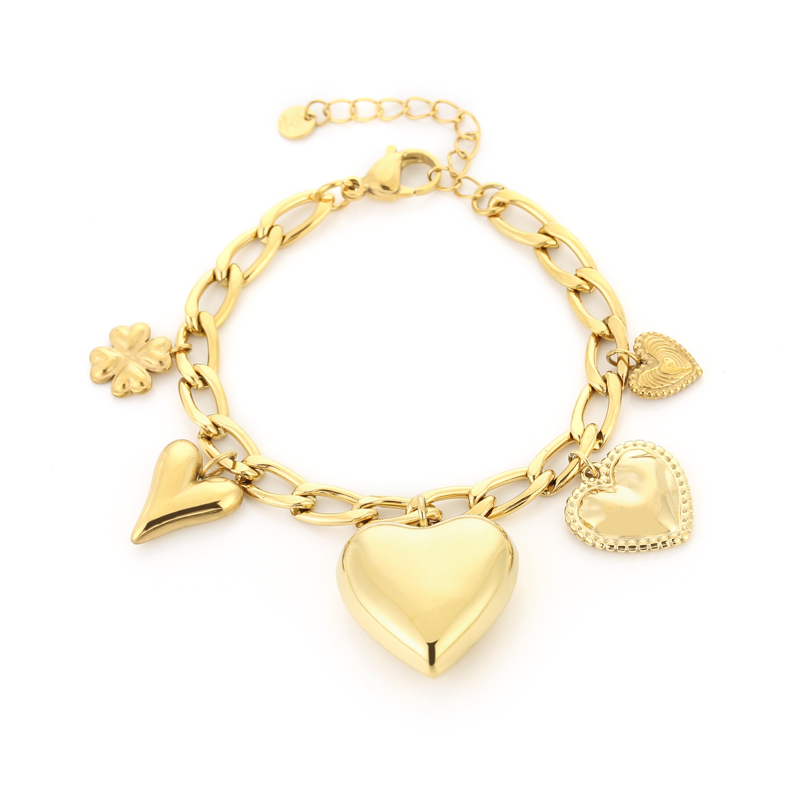 Hearts Charm Bracelet - My Favourites